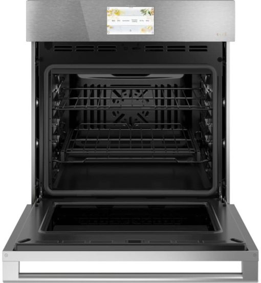 Cafe 27" Platinum Glass Smart Built-In Single Electric Convection Wall Oven - Image 2
