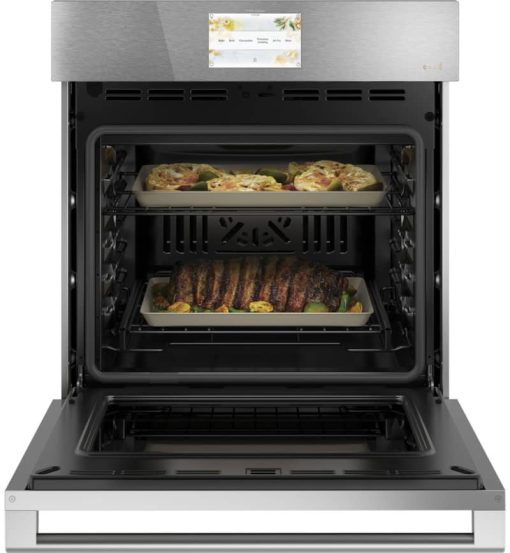 Cafe 27" Platinum Glass Smart Built-In Single Electric Convection Wall Oven - Image 3