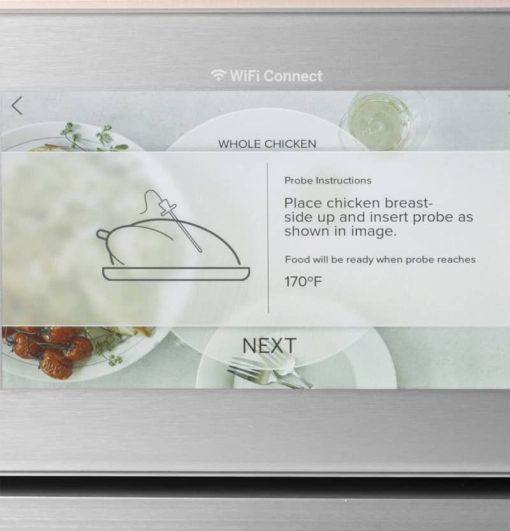 Cafe 27" Platinum Glass Smart Built-In Single Electric Convection Wall Oven - Image 13