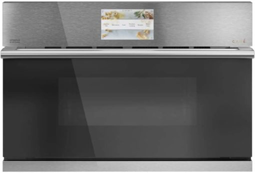 Cafe 30" Platinum Glass Built-In 5-In-1 Single Wall Oven With 120V Advantium Technology