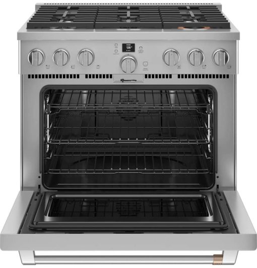 Cafe ADA 36" Stainless Steel Smart Dual-Fuel Commercial-Style Natural Gas Range With 6 Burners - Image 2