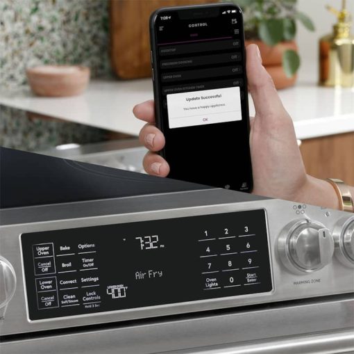 Cafe ADA 30" Stainless Steel Smart Front-Control Radiant & Convection Slide-In Electric Range - Image 10
