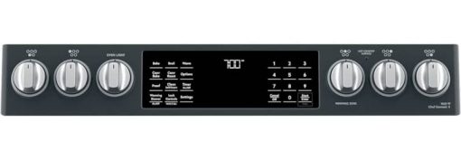 Cafe ADA 30" Matte Black Smart Front-Control, Radiant & Convection Slide-In Electric Range - Image 7