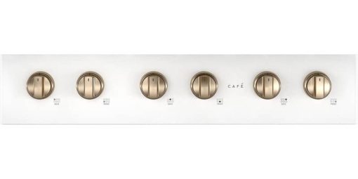 Cafe ADA 36" Matte White Commercial-Style Natural Gas Rangetop With 6 Burners - Image 3