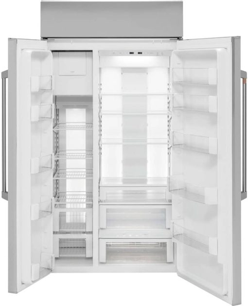 Cafe 42" Stainless Steel Smart Built-In Side-By-Side Refrigerator - Image 3