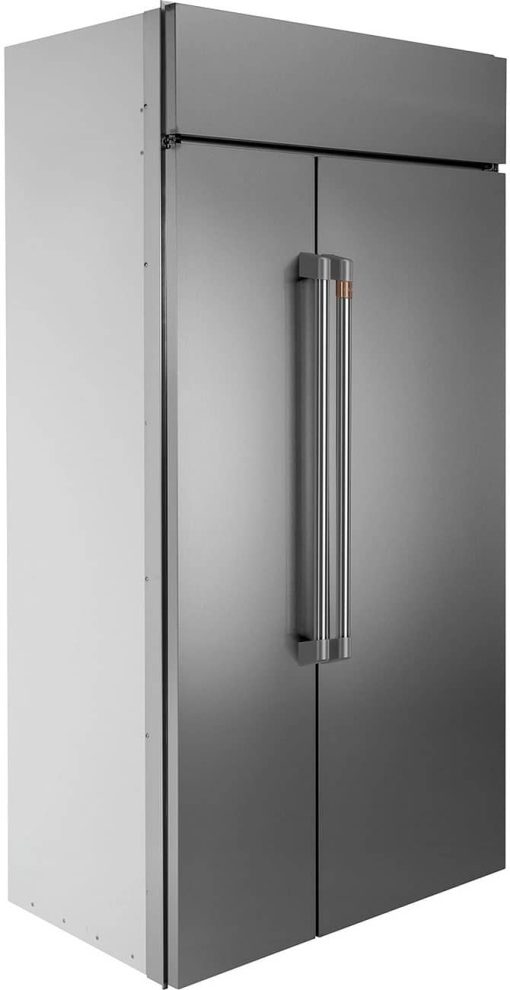 Cafe 42" Stainless Steel Smart Built-In Side-By-Side Refrigerator - Image 4