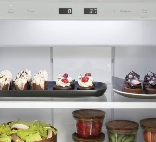 Cafe 42" Stainless Steel Smart Built-In Side-By-Side Refrigerator - Image 6