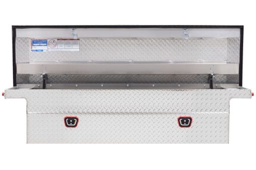Weather Guard Saddle Box Aluminum Full Low Profile Clear - Image 2
