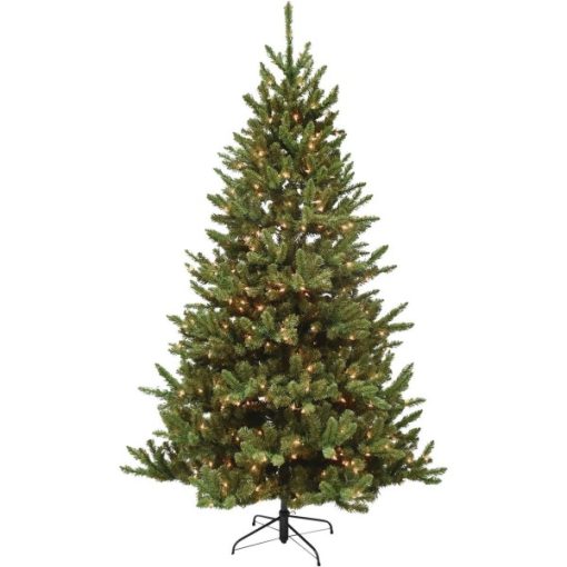 Montana Ridge 9 Ft. Pine 720-Bulb Warm White LED Quick Connect Prelit Artificial Christmas Tree