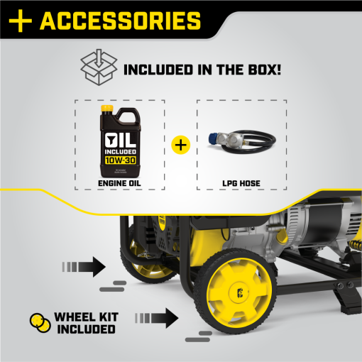 Champion Generator  Dual Fuel Portable with CO Shield 5500 Watt - Image 7