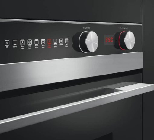 Fisher & Paykel Series 7 30" Black Glass And Stainless Steel Single Wall Oven, 9 Function, Self-Cleaning - Image 2