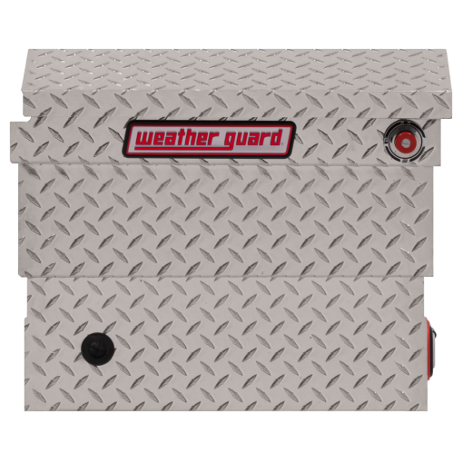 Weather Guard Saddle Truck Tool Box Aluminum Compact Low Profile Clear - Image 4