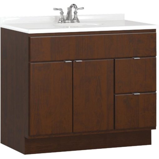 Bertch Riverside 36 In. W x 34-1/2 In. H x 21 In. D Brindle Vanity Base, 2 Door/2 Drawer