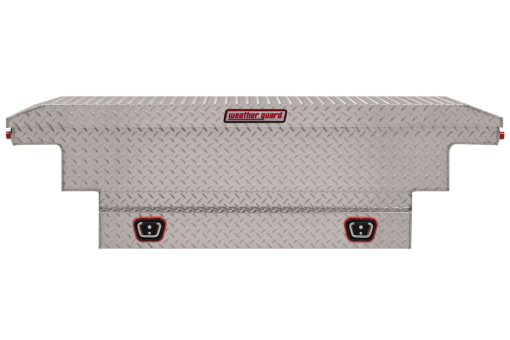 Weather Guard Saddle Truck Tool Box Aluminum Compact Low Profile Clear - Image 3