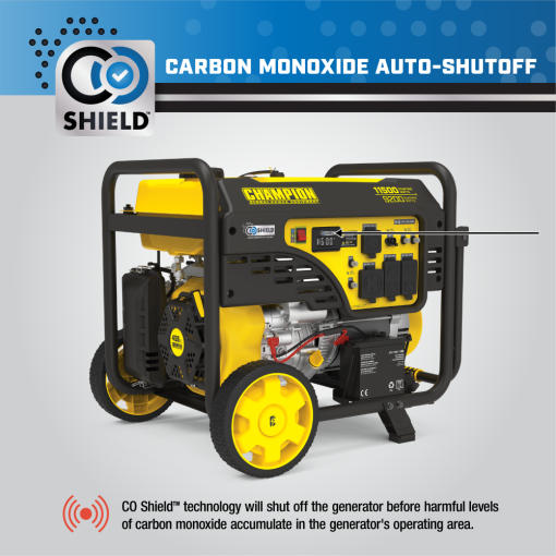 Champion 9200 Watt Electric Start Portable Generator with CO Shield - Image 5