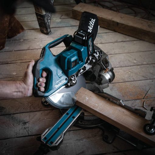 Makita 40V max XGT Dual Bevel Sliding Compound Miter Saw 8 1/2" Brushless Cordless Kit AWS Capable - Image 6