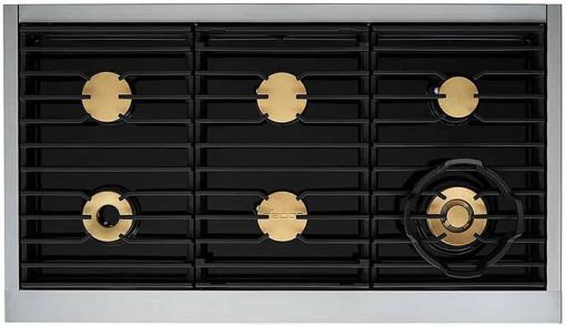 Dacor Contemporary 48" Graphite Stainless Steel Natural Gas Dual-Fuel Steam Range - Image 4