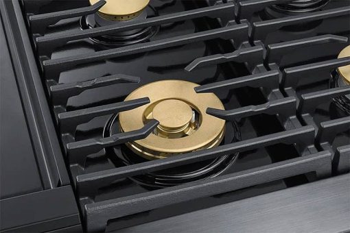 Dacor Contemporary 48" Silver Stainless Steel Dual-Fuel Liquid Propane Steam Range With Griddle - Image 5