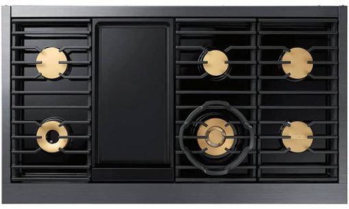 Dacor Contemporary 48" Silver Stainless Steel Dual-Fuel Liquid Propane Steam Range With Griddle - Image 4