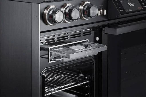 Dacor Contemporary 48" Silver Stainless Steel Dual-Fuel Liquid Propane Steam Range With Griddle - Image 9