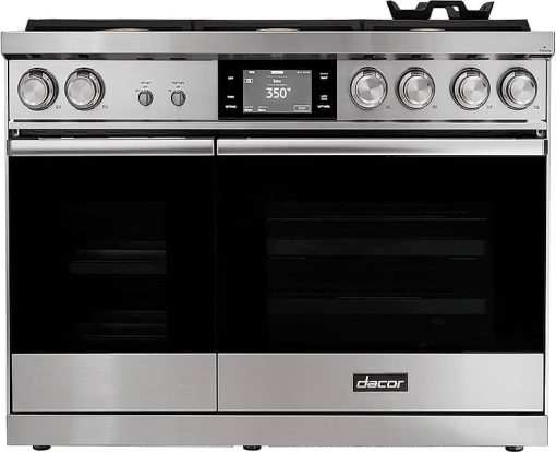 Dacor Contemporary 48" Stainless Steel Pro Dual Fuel Natural Gas Steam Range