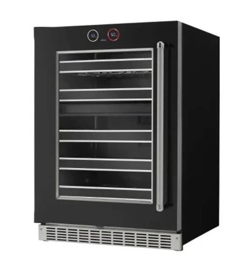 Danby Silhouette Reserve 24" Black Stainless Steel Frame Left-Hinge Under-Counter Wine Cellar - Image 3