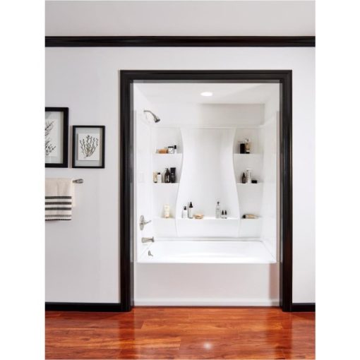 Delta Classic 400 60 In. L x 33 In. W x 18 In. D Right Drain Bathtub in White