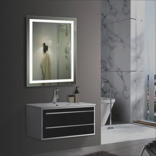 Lighted Impressions Vero Frameless 19.63 In. W x 27.25 In. H Vanity Mirror with Four LED Light Strips