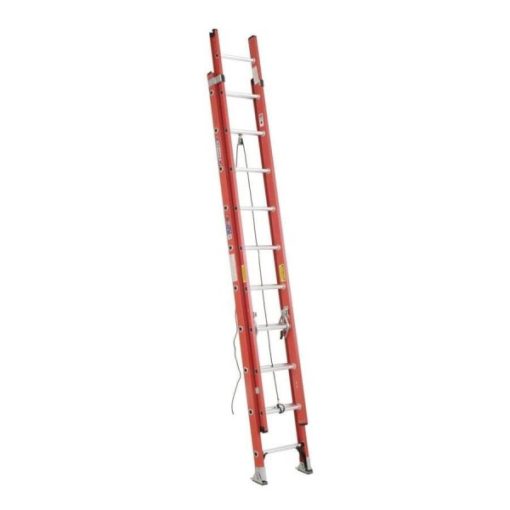 Werner 20 Ft. Fiberglass Extension Ladder with 300 Lb. Load Capacity Type IA Duty Rating