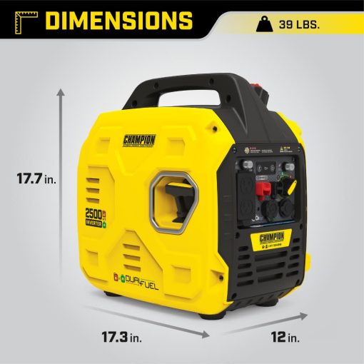Champion 2500-Watt Ultralight Portable Dual Fuel Inverter Generator with CO Shield - Image 5