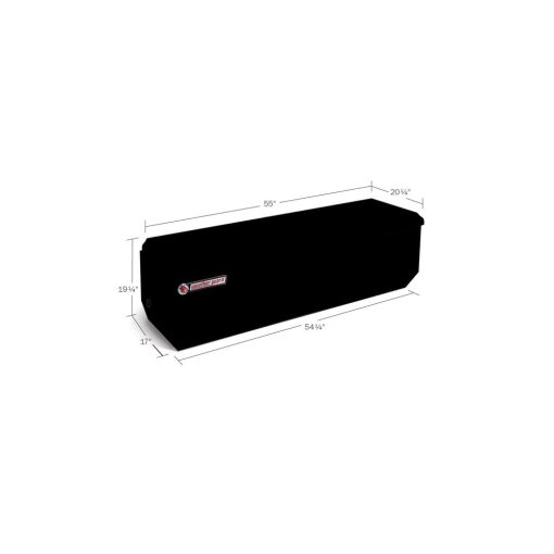 55-in x 20-in x 19.25-in Black Aluminum Universal Truck Tool Box - Image 2