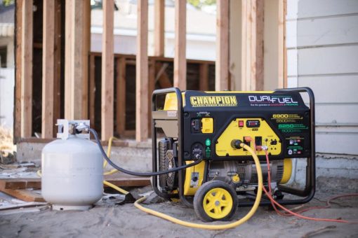 Champion 5500-Watt Dual Fuel Portable Generator with Wheel Kit - Image 6