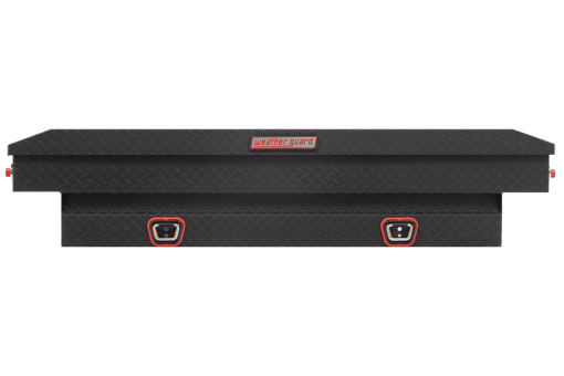 Weather Guard Saddle Truck Tool Box Aluminum Compact Matte Black - Image 3