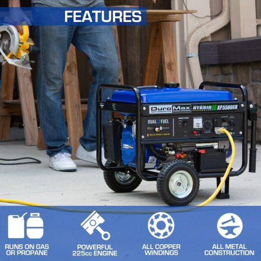 5500-Watt Dual Fuel Hybrid Portable Generator - Image 2