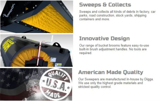 72" Sweeper Bucket Broom - Image 2