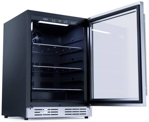 Elica 24" Stainless Frame Single Door Single Zone Beverage Center - Image 4