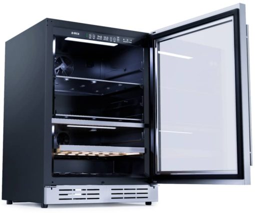 Elica 24" Stainless Frame Single Door Dual Zone Beverage & Wine Center - Image 3