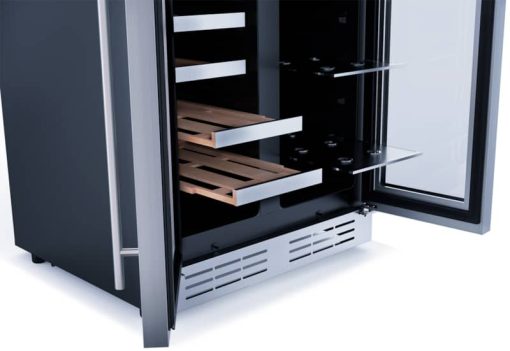 Elica 24" Stainless Frame French Door Dual Zone Beverage & Wine Center - Image 5