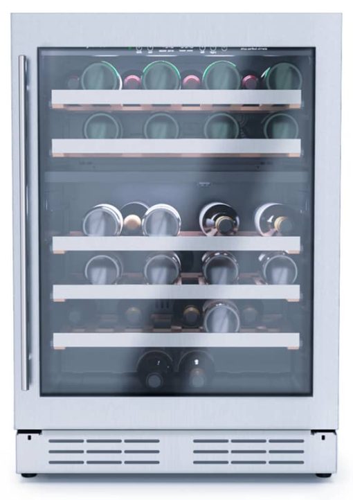 Elica 24" Stainless Frame Single Door Dual Zone Wine Cellar