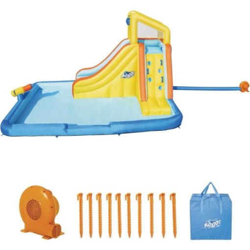 H2OGO! 14 Ft. 8 In. x 10 Ft. 2 In. x 8 Ft. 9 In. Beachfront Bonanza Mega Water Park
