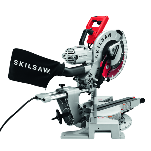 Skil 12" Worm Drive Dual Bevel Sliding Miter Saw with 3 Diablo Blades - Image 5