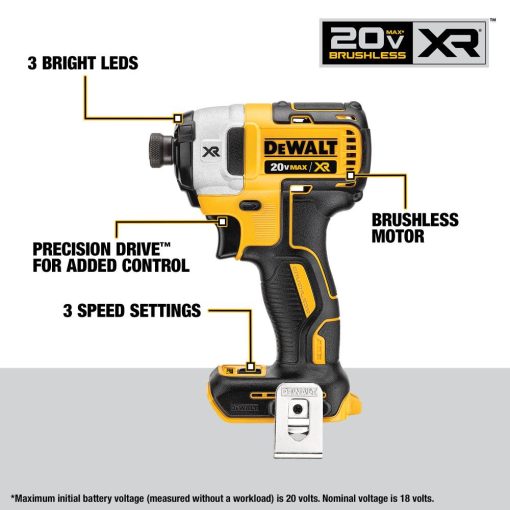 20V MAX XR® Brushless Cordless 4-Tool Combo Kit With 5.0Ah Batteries - Image 5