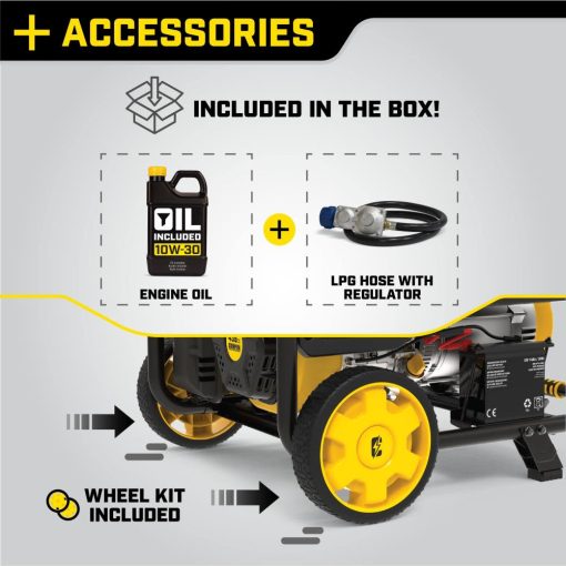 Champion 7500 Watt Dual Fuel Portable Generator with Electric Start - Image 4