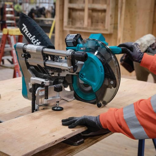 Makita 40V max XGT Dual Bevel Sliding Compound Miter Saw Kit 10" Brushless Cordless AWS Capable - Image 7