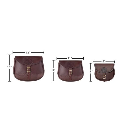 3 Liter Capacity Brown Medium Classic Pebbled Leather Purse - Image 3