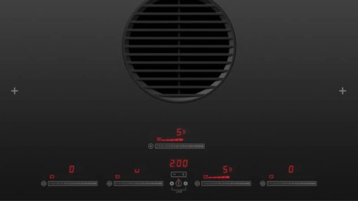 Fisher & Paykel Series 9 Minimal 36" Black Glass Induction Cooktop, 4 Cooking Zones With Integrated Ventilation - Image 2