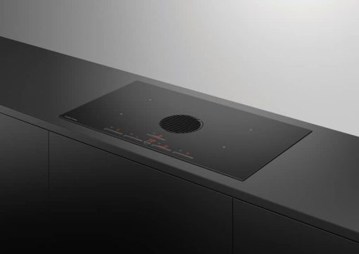 Fisher & Paykel Series 9 Minimal 36" Black Glass Induction Cooktop, 4 Cooking Zones With Integrated Ventilation - Image 4