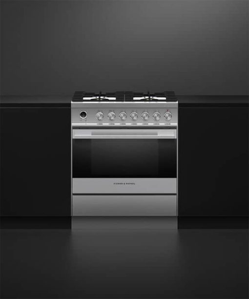 Fisher & Paykel Series 9 Contemporary 30" Stainless Steel Freestanding Dual Fuel Range, 4 Burners & Self-Cleaning - Image 4