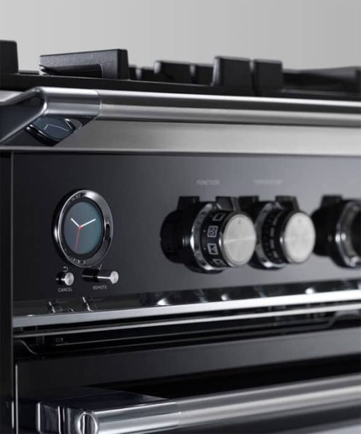 Fisher & Paykel Series 9 Classic 36" Black Freestanding Dual Fuel Range, 5 Burners & Self-Cleaning - Image 9