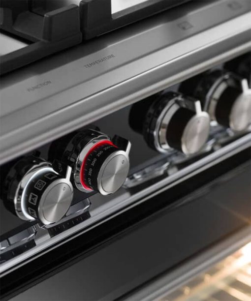 Fisher & Paykel Series 9 Classic 36" Black Freestanding Dual Fuel Range, 5 Burners & Self-Cleaning - Image 10